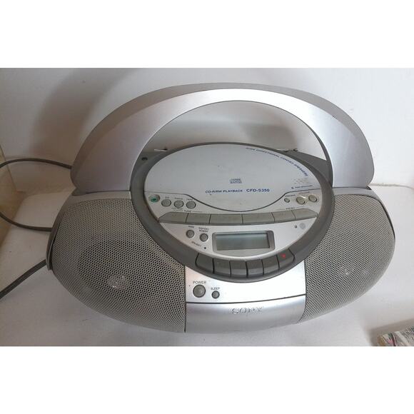 Sony CFD-S350 CD Player | 7D CD-R/RW Playback Wide Directional Convex Speakers - Picture 1 of 9